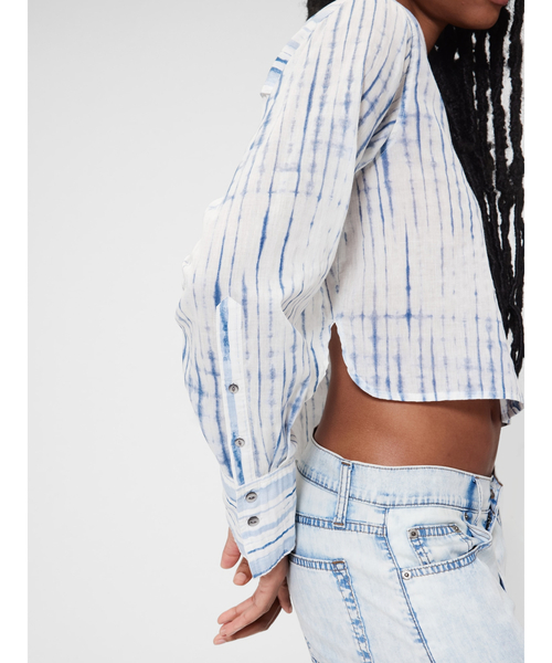 ブラウス シャツ GapStudio ボイル クロップドシャツ レディース ◇GapStudio ボイル クロップドシャツ（シャツ/ブラウス