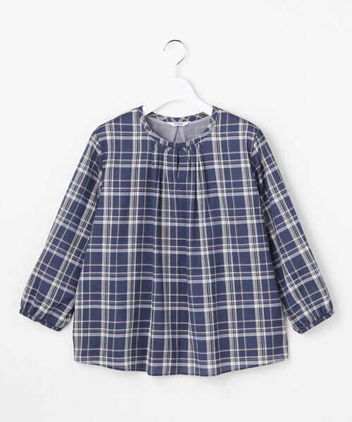 J.PRESS(ジェイプレス)の「プロビスストライプ&チェック カットソー(Tシャツ/カットソー・レディース・ブルー系3/アイボリー系1/サックスブルー系1/ネイビー系3・T15/T13)」の12枚目の写真