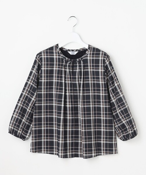 J.PRESS(ジェイプレス)の「プロビスストライプ&チェック カットソー(Tシャツ/カットソー・レディース・ブルー系3/アイボリー系1/サックスブルー系1/ネイビー系3・T15/T13)」の14枚目の写真