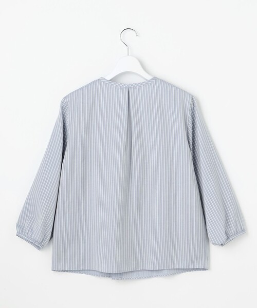 J.PRESS(ジェイプレス)の「プロビスストライプ&チェック カットソー(Tシャツ/カットソー・レディース・ブルー系3/アイボリー系1/サックスブルー系1/ネイビー系3・T15/T13)」の22枚目の写真