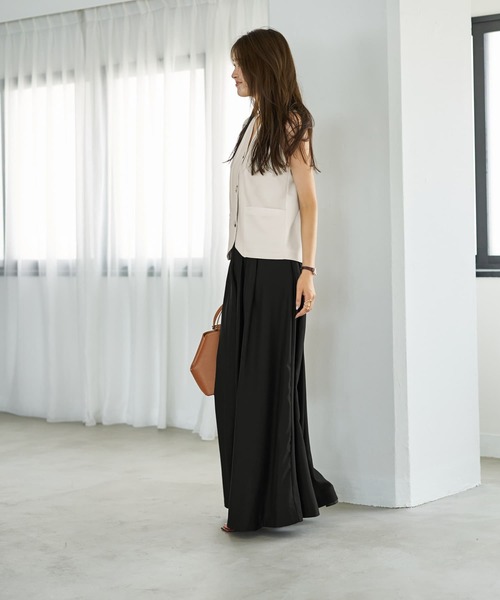 STYLE DELI(スタイルデリ)の「【LUXE】スタイリッシュベストトップス(ベスト・レディース・アイボリー/サンドベージュ・MEDIUM)」の5枚目の写真