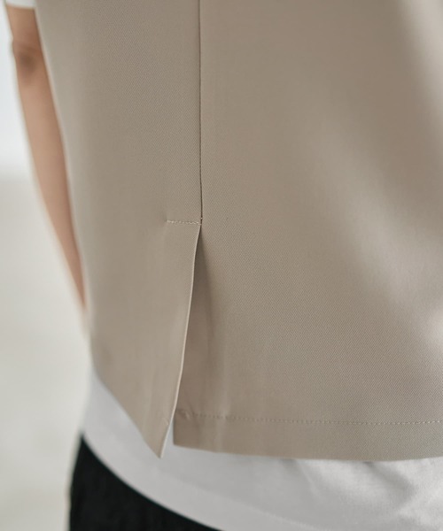 STYLE DELI(スタイルデリ)の「【LUXE】スタイリッシュベストトップス(ベスト・レディース・アイボリー/サンドベージュ・MEDIUM)」の6枚目の写真