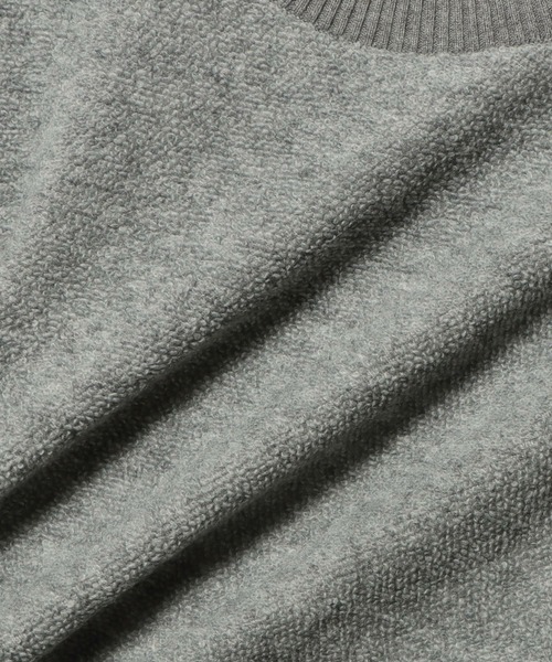 ESTNATION（エストネーション）の「ESTNATION / カシミヤミックス パイルカットソー（Tシャツ/カットソー・メンズ・ネイビー/ライトグレー・MEDIUM/LARGE）」の5枚目の写真