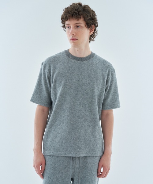 ESTNATION（エストネーション）の「ESTNATION / カシミヤミックス パイルカットソー（Tシャツ/カットソー・メンズ・ネイビー/ライトグレー・MEDIUM/LARGE）」の10枚目の写真