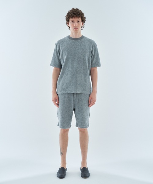 ESTNATION（エストネーション）の「ESTNATION / カシミヤミックス パイルカットソー（Tシャツ/カットソー・メンズ・ネイビー/ライトグレー・MEDIUM/LARGE）」の12枚目の写真