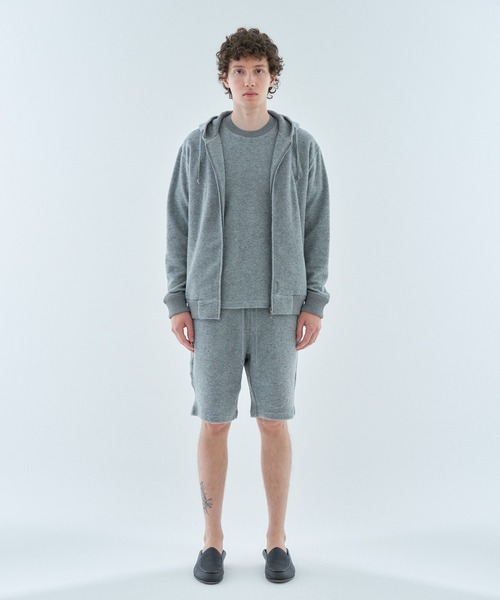 ESTNATION（エストネーション）の「ESTNATION / カシミヤミックス パイルカットソー（Tシャツ/カットソー・メンズ・ネイビー/ライトグレー・MEDIUM/LARGE）」の13枚目の写真