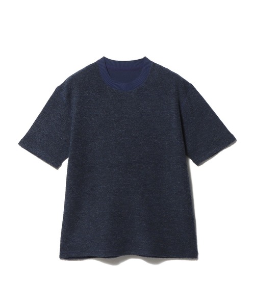 ESTNATION（エストネーション）の「ESTNATION / カシミヤミックス パイルカットソー（Tシャツ/カットソー・メンズ・ネイビー/ライトグレー・MEDIUM/LARGE）」の18枚目の写真