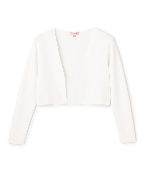 TOCCA(トッカ)の「SQUARE BOLERO ボレロ(カーディガン/ボレロ・レディース・ピンク系/ネイビー系/アイボリー系/ブラック系・MEDIUM/SMALL)」の1枚目の写真