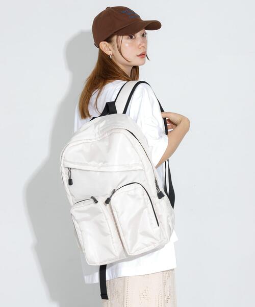 URBAN RESEARCH Sonny Label(アーバンリサーチサニーレーベル)の「グログランユースフルリュック(バックパック/リュック・レディース・アイボリー/ブラック・ONE)」の5枚目の写真