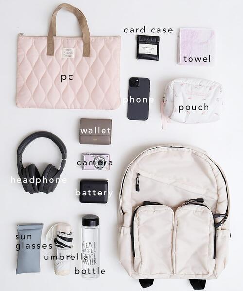 URBAN RESEARCH Sonny Label(アーバンリサーチサニーレーベル)の「グログランユースフルリュック(バックパック/リュック・レディース・アイボリー/ブラック・ONE)」の9枚目の写真