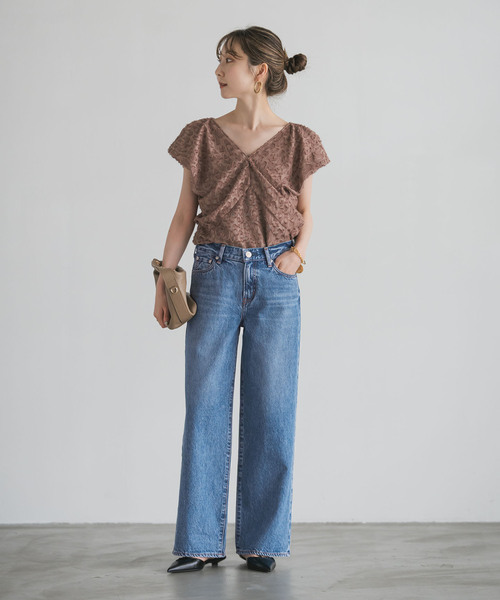 NEEDBY heritage（ニードバイヘリテージ）の「NEED by heritage/ニードバイヘリテージ MEI（デニムパンツ・レディース・ブルー・26/25/24/23）」の5枚目の写真