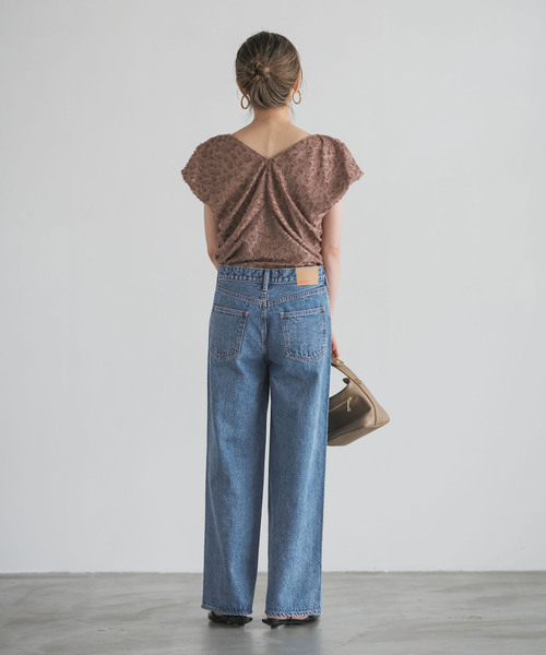 NEEDBY heritage（ニードバイヘリテージ）の「NEED by heritage/ニードバイヘリテージ MEI（デニムパンツ・レディース・ブルー・26/25/24/23）」の7枚目の写真