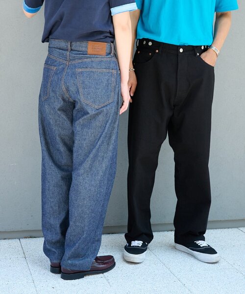OUTDOOR PRODUCTS（アウトドアプロダクツ）の「ULT JAPANMADE UNISEX LOOSE DENIM 中目黒店/海老名店/WEB限定（スラックス・レディース・ネイビー/ブラック・MEDIUM/LARGE/X-LARGE）」の9枚目の写真