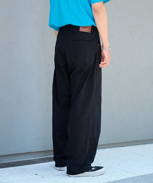 OUTDOOR PRODUCTS（アウトドアプロダクツ）の「ULT JAPANMADE UNISEX LOOSE DENIM 中目黒店/海老名店/WEB限定（スラックス・レディース・ネイビー/ブラック・MEDIUM/LARGE/X-LARGE）」の10枚目の写真