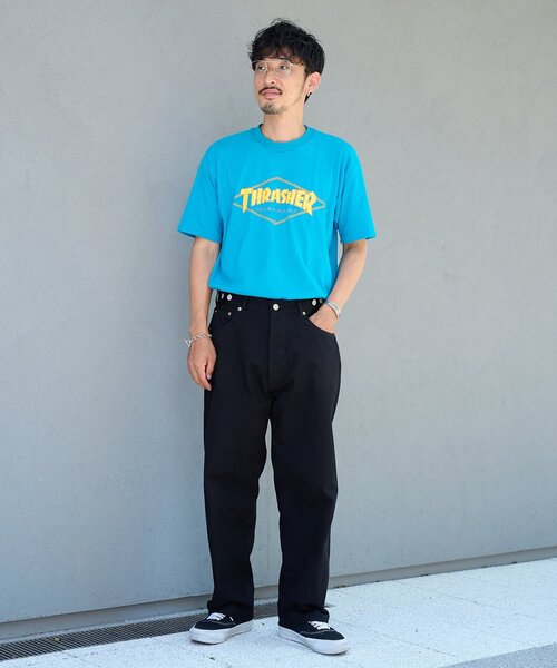 OUTDOOR PRODUCTS（アウトドアプロダクツ）の「ULT JAPANMADE UNISEX LOOSE DENIM 中目黒店/海老名店/WEB限定（スラックス・レディース・ネイビー/ブラック・MEDIUM/LARGE/X-LARGE）」の12枚目の写真