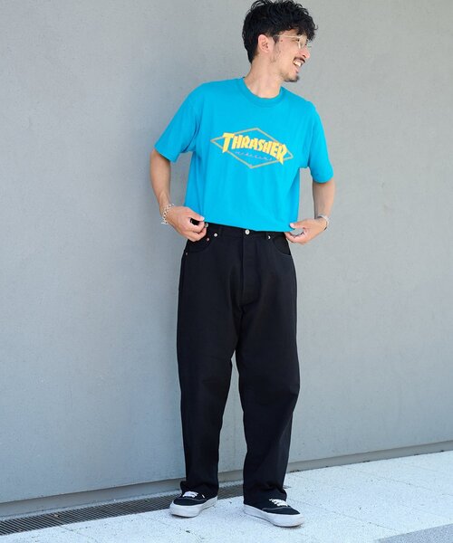 OUTDOOR PRODUCTS（アウトドアプロダクツ）の「ULT JAPANMADE UNISEX LOOSE DENIM 中目黒店/海老名店/WEB限定（スラックス・レディース・ネイビー/ブラック・MEDIUM/LARGE/X-LARGE）」の13枚目の写真