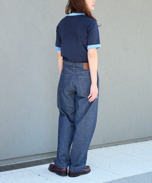 OUTDOOR PRODUCTS（アウトドアプロダクツ）の「ULT JAPANMADE UNISEX LOOSE DENIM 中目黒店/海老名店/WEB限定（スラックス・レディース・ネイビー/ブラック・MEDIUM/LARGE/X-LARGE）」の22枚目の写真