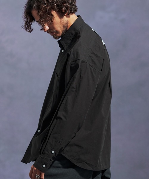 Jih Nunc（ジーヌンク）の「ms6167-スーピマコットンルーズシルエットシャツ（シャツ/ブラウス・メンズ・ホワイト/ライトベージュ/オリーブ/ブラック・L/M/S）」の22枚目の写真
