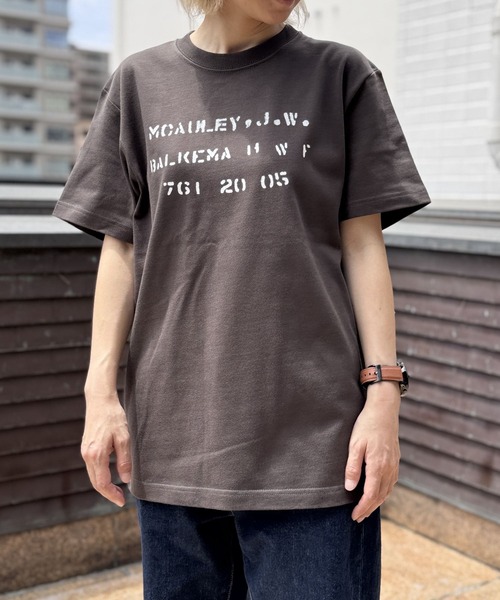 GREEN BOWL（グリーンボウル）の「【日本製】グリーンボウル 【GREEN BOWL】Organic CottonT-shirts (MCAULEYJ.W.)（Tシャツ/カットソー・メンズ・ブラック/オフホワイト/ダークネイビー・XL/M/L）」の4枚目の写真