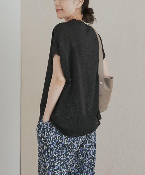 URBAN RESEARCH DOORS(アーバンリサーチドアーズ)の「『一部WEB限定カラー』ウォッシャブルドライニット(ニット/セーター・レディース・ブラック/グレー/グリーン/ブラウン・MEDIUM)」の19枚目の写真