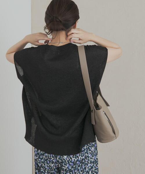 URBAN RESEARCH DOORS(アーバンリサーチドアーズ)の「『一部WEB限定カラー』ウォッシャブルドライニット(ニット/セーター・レディース・ブラック/グレー/グリーン/ブラウン・MEDIUM)」の18枚目の写真