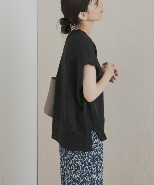 URBAN RESEARCH DOORS(アーバンリサーチドアーズ)の「『一部WEB限定カラー』ウォッシャブルドライニット(ニット/セーター・レディース・ブラック/グレー/グリーン/ブラウン・MEDIUM)」の16枚目の写真