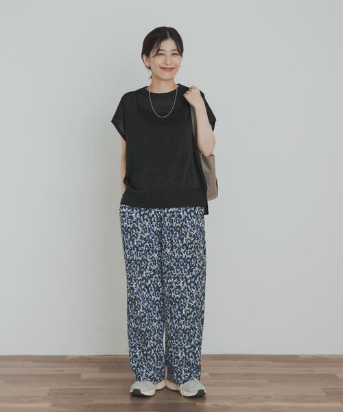 URBAN RESEARCH DOORS(アーバンリサーチドアーズ)の「『一部WEB限定カラー』ウォッシャブルドライニット(ニット/セーター・レディース・ブラック/グレー/グリーン/ブラウン・MEDIUM)」の15枚目の写真