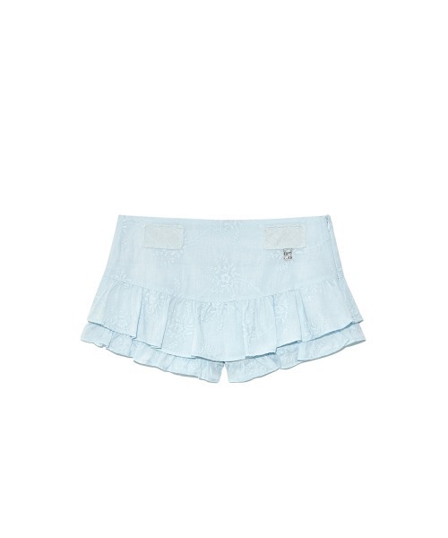 GLOWNY（グロウニ―）の「RODEO MICRO MINI SKIRT（スカート・レディース・ネイビー/サックスブルー系/ホワイト・MEDIUM/SMALL/LARGE）」の4枚目の写真