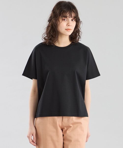 MACKINTOSH PHILOSOPHY(マッキントッシュ フィロソフィー)の「GREY LABEL クールタッチコットン半袖ドルマンTシャツ(Tシャツ/カットソー・レディース・オレンジ/ホワイト/ブラック・2)」の3枚目の写真