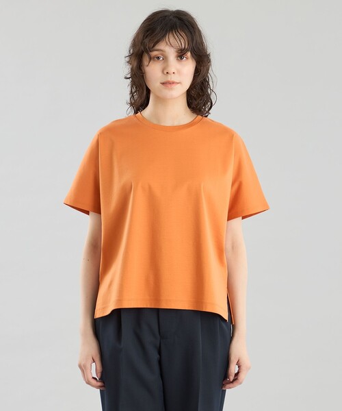 MACKINTOSH PHILOSOPHY(マッキントッシュ フィロソフィー)の「GREY LABEL クールタッチコットン半袖ドルマンTシャツ(Tシャツ/カットソー・レディース・オレンジ/ホワイト/ブラック・2)」の11枚目の写真