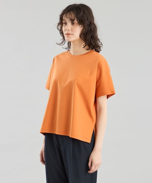 MACKINTOSH PHILOSOPHY(マッキントッシュ フィロソフィー)の「GREY LABEL クールタッチコットン半袖ドルマンTシャツ(Tシャツ/カットソー・レディース・オレンジ/ホワイト/ブラック・2)」の12枚目の写真