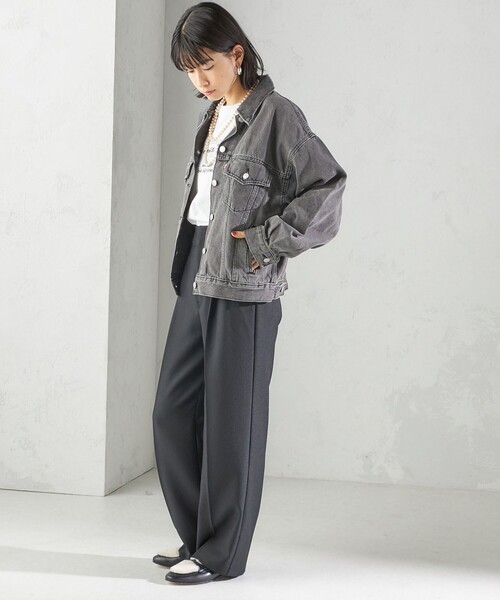Levi's(リーバイス)の「Levi’s:90S TRUCKER(デニムジャケット・レディース・ブラック/ブルー・ONE SIZE)」の4枚目の写真