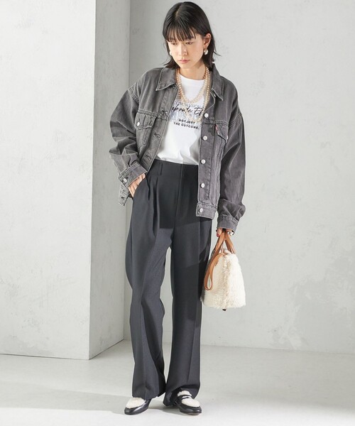 Levi's(リーバイス)の「Levi’s:90S TRUCKER(デニムジャケット・レディース・ブラック/ブルー・ONE SIZE)」の9枚目の写真
