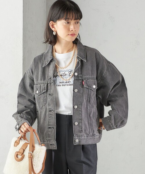 Levi's(リーバイス)の「Levi’s:90S TRUCKER(デニムジャケット・レディース・ブラック/ブルー・ONE SIZE)」の10枚目の写真