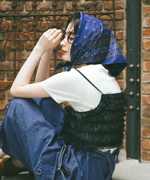 セール】2WAYフリルチュールビスチェ（その他トップス）｜niko and