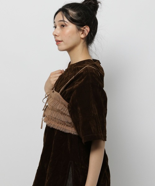 niko and...（ニコアンド）の「2WAYフリルチュールビスチェ（その他トップス・レディース・モカ/グレー/ブラック・FREE）」の19枚目の写真