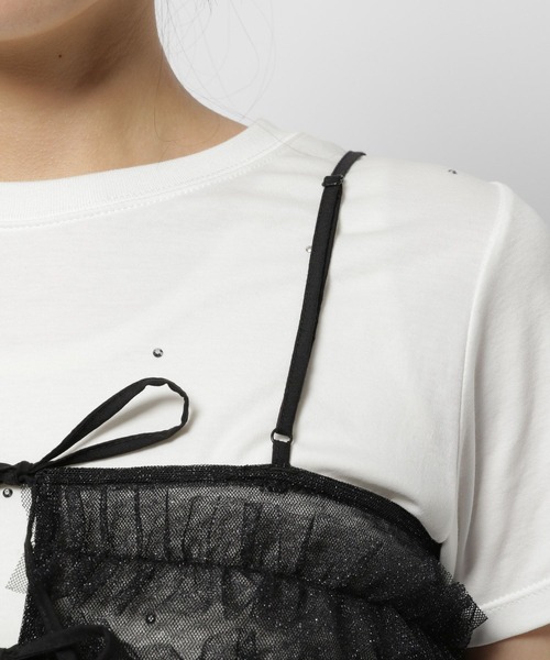 niko and...（ニコアンド）の「2WAYフリルチュールビスチェ（その他トップス・レディース・モカ/グレー/ブラック・FREE）」の11枚目の写真