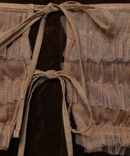 niko and...（ニコアンド）の「2WAYフリルチュールビスチェ（その他トップス・レディース・モカ/グレー/ブラック・FREE）」の8枚目の写真