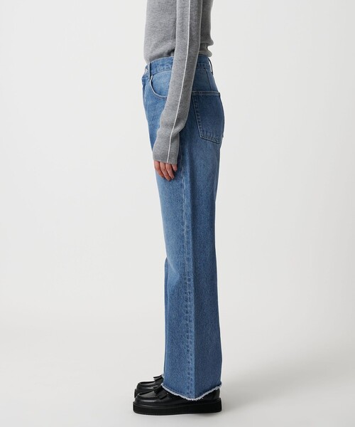 CITEN(シテン)の「<CITEN>エッセンシャルフレアデニム(デニムパンツ・レディース・ブラック/ライトブルー・S/M/L)」の8枚目の写真