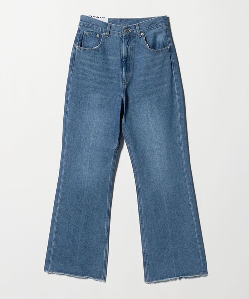 CITEN(シテン)の「<CITEN>エッセンシャルフレアデニム(デニムパンツ・レディース・ブラック/ライトブルー・S/M/L)」の10枚目の写真