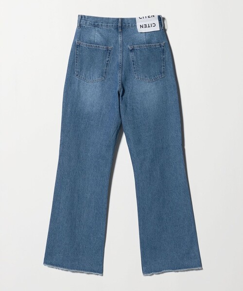 CITEN(シテン)の「<CITEN>エッセンシャルフレアデニム(デニムパンツ・レディース・ブラック/ライトブルー・S/M/L)」の11枚目の写真