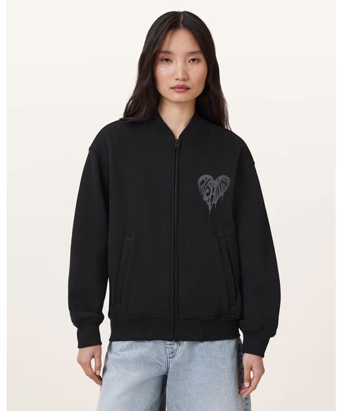 ALLSAINTS(オールセインツ)の「POSTER BELLE JERSEY BOMBER | POSTER ベル ジャージー ボンバー(MA-1・レディース・ブラック・S/M/XS)」の5枚目の写真