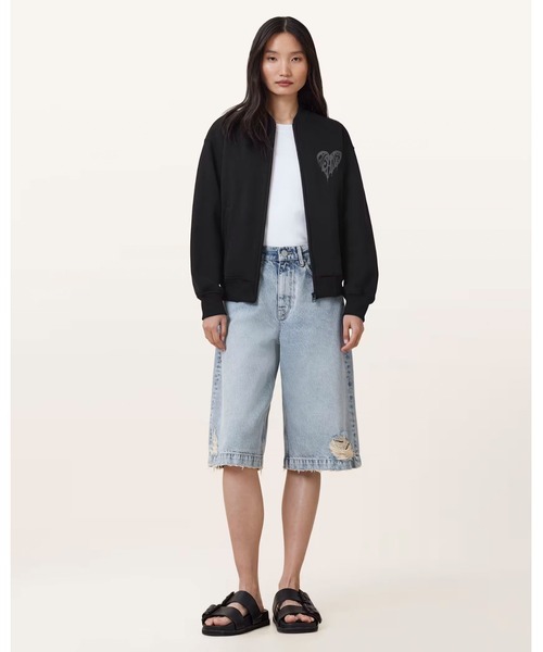 ALLSAINTS(オールセインツ)の「POSTER BELLE JERSEY BOMBER | POSTER ベル ジャージー ボンバー(MA-1・レディース・ブラック・S/M/XS)」の6枚目の写真