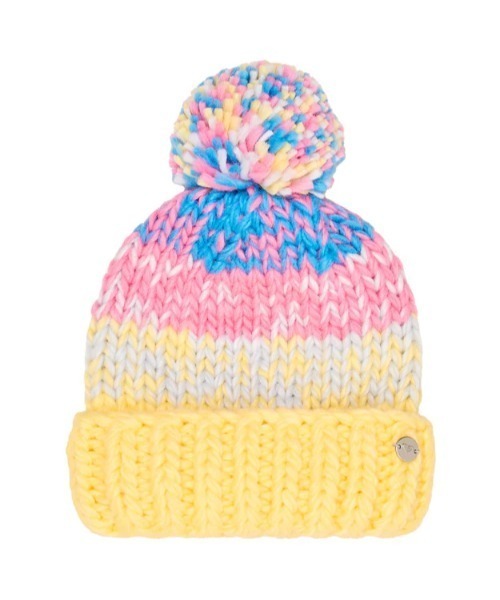 ROXY(ロキシー)の「TEENIE WITCAPS/ロキシーキッズニットキャップ・ビーニー(ニットキャップ/ビーニー・キッズ・イエロー・FREE)」の4枚目の写真