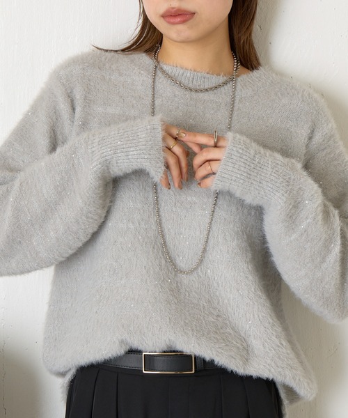 ZOZOTOWN限定カラー登場】スパンコールラメニット（ニット/セーター
