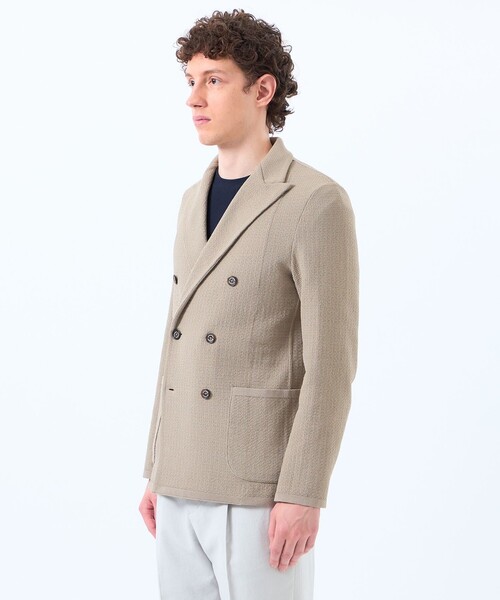 MACKINTOSH PHILOSOPHY(マッキントッシュ フィロソフィー)の「12G度詰め ニットジャケット(その他アウター・メンズ・ベージュ系その他2/ネイビー・40/38/42)」の6枚目の写真