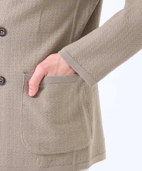 MACKINTOSH PHILOSOPHY(マッキントッシュ フィロソフィー)の「12G度詰め ニットジャケット(その他アウター・メンズ・ベージュ系その他2/ネイビー・40/38/42)」の8枚目の写真