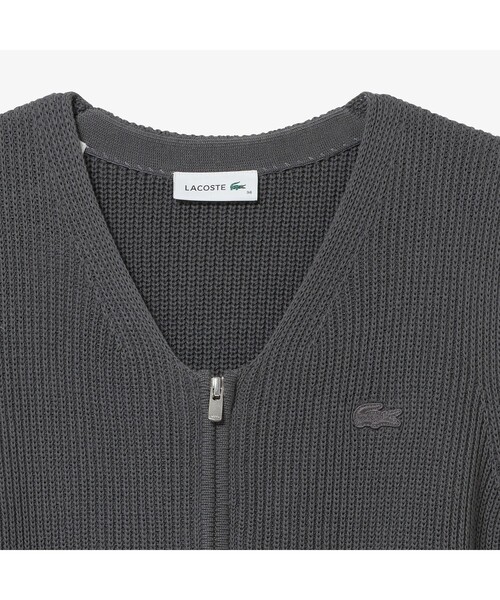 LACOSTE(ラコステ)の「ジップアップニットベスト(ベスト・レディース・グレー/オフホワイト・40/38/36/34)」の19枚目の写真
