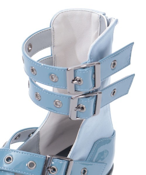 axes femme POETIQUE（アクシーズファムポエティック）の「ベルトデザイン厚底シューズ（パンプス・レディース・グレー/ブラック・LARGE/MEDIUM）」の20枚目の写真