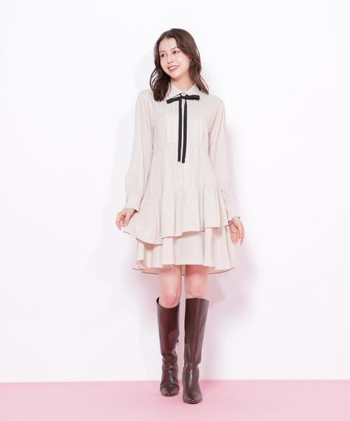 セール】◇ティアードミニシャツワンピース（ワンピース）｜JILL by